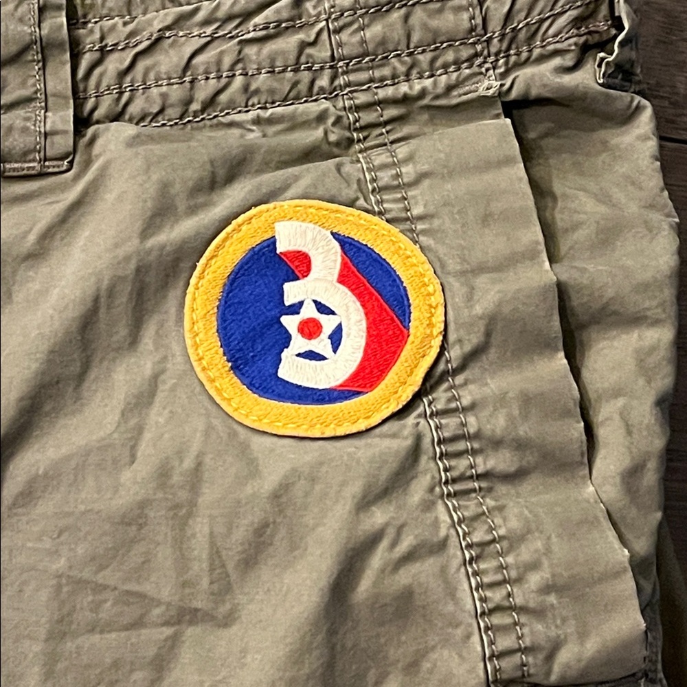 Polo Ralph Lauren Combat Cargo Pants Patches Paratrooper green Mens Size 40x32 - Picture 6 of 16